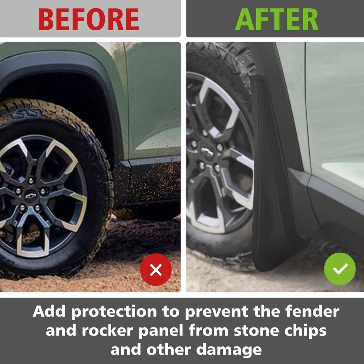Bethesda Industrial 4Pcs Car Splash Guards Mud Flaps Guards Accessories For 2025+ Chevrolet Equinox
