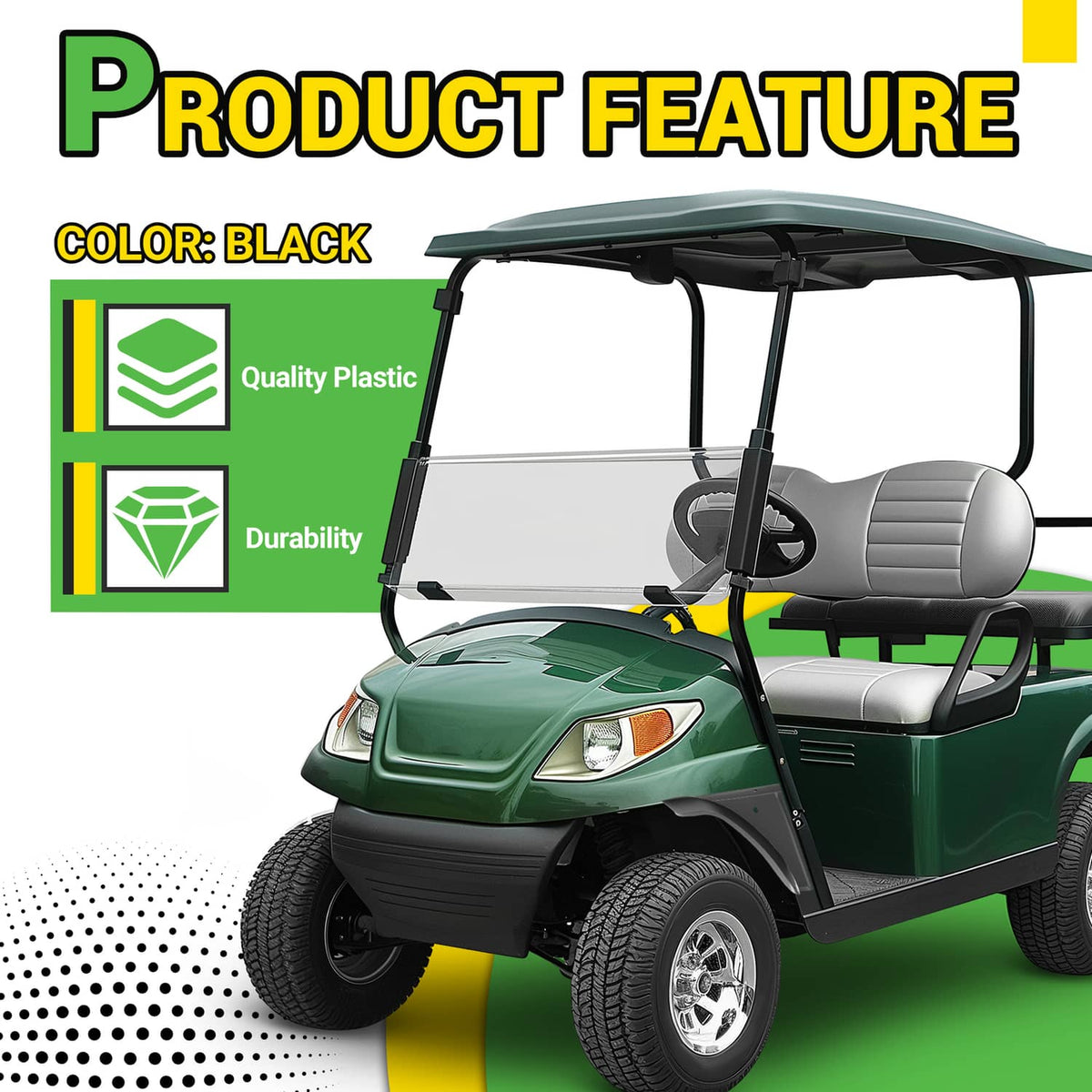 Bethesda Industrial Golf Cart Front Driver Side Fender Flare Set For EZGO ST MPT Workhorse 99-13