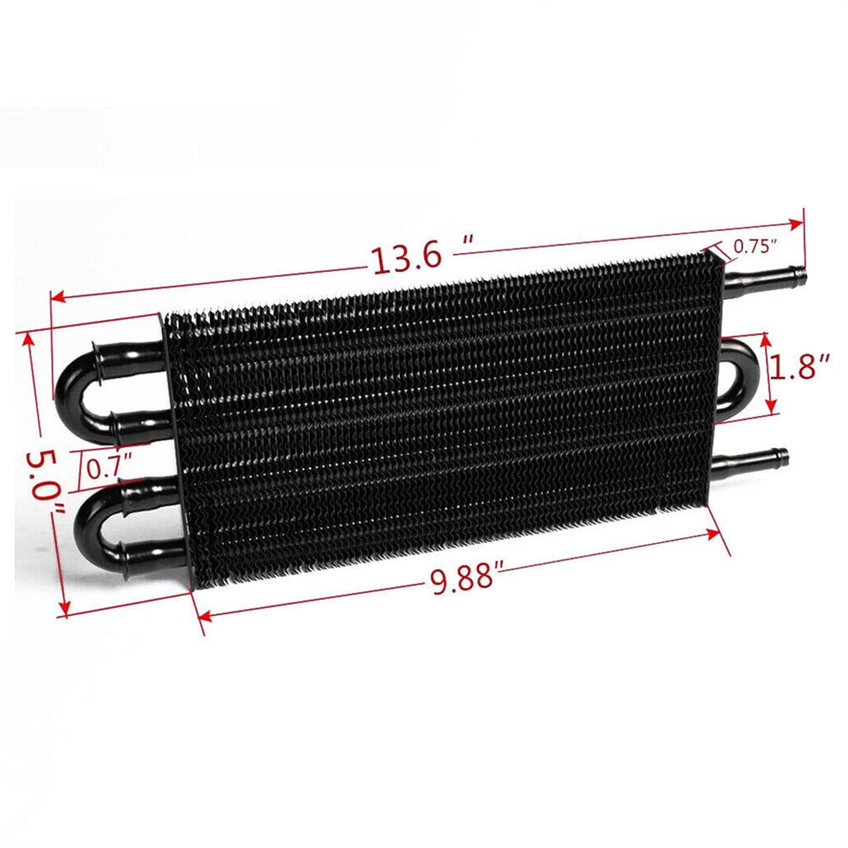 Bethesda Industrial 4 Row Remote Transmission Oil Cooler Auto-Manual Radiator Converter Universal