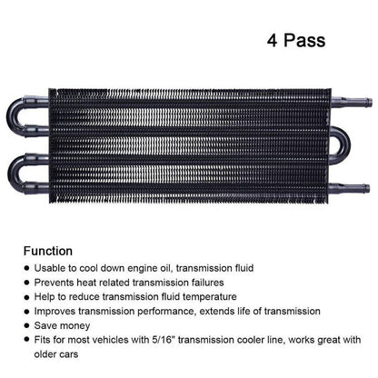 Bethesda Industrial 4 Row Remote Transmission Oil Cooler Auto-Manual Radiator Converter Universal