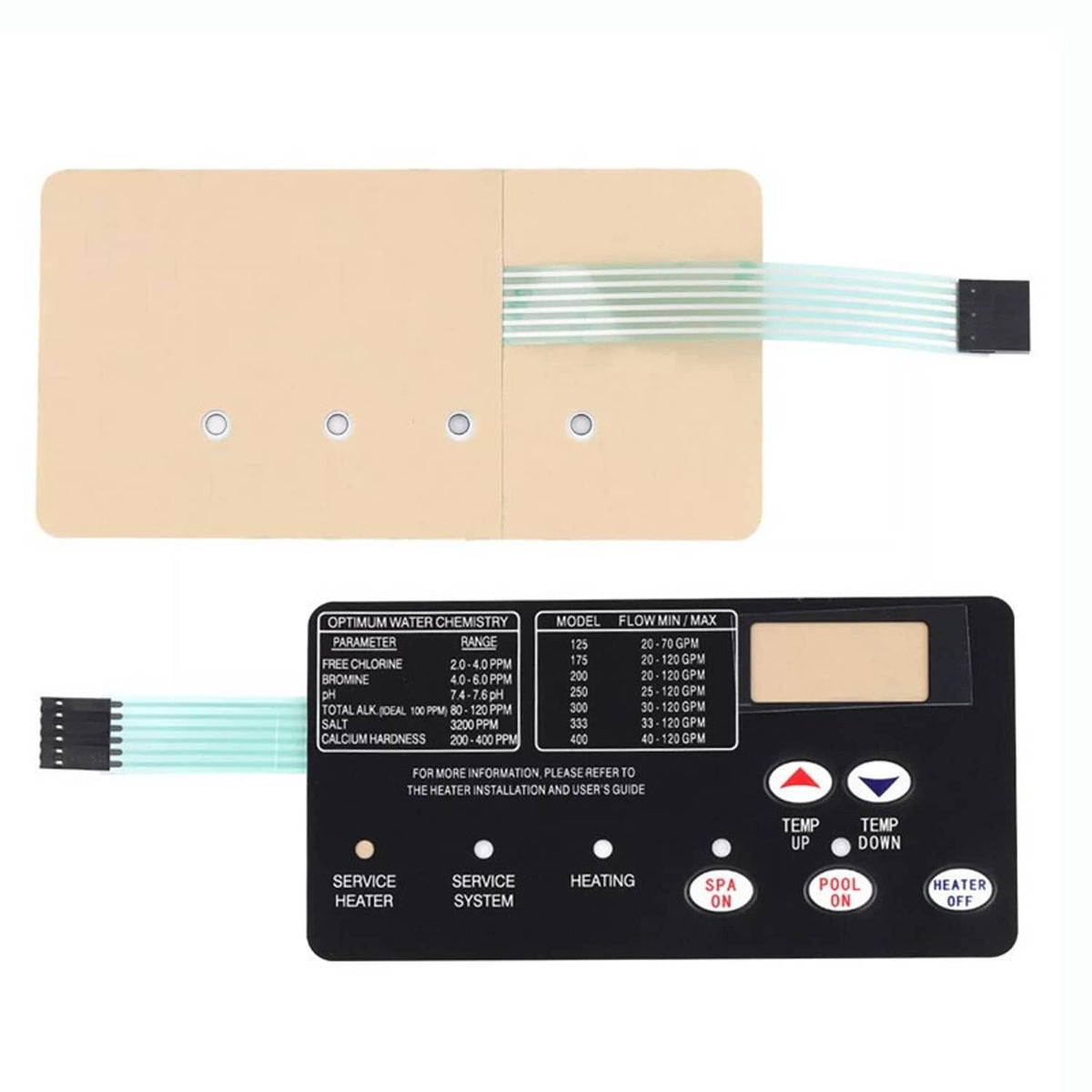 Bethesda Industrial Control Board Kit w/ 472610Z Switch Pad For Pentair Master Temp 400 42002-0007S