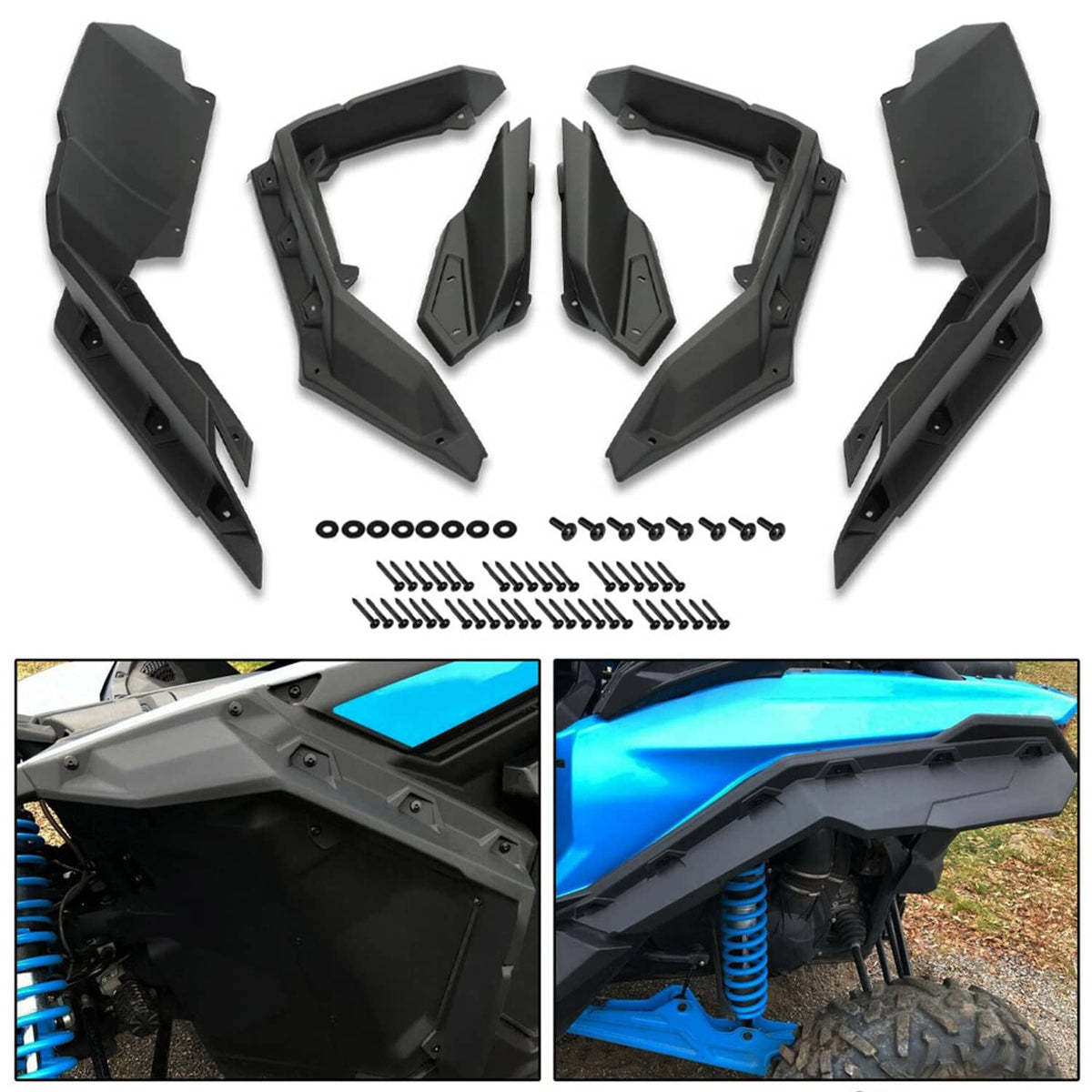 Bethesda Industrial UTV Extended Fender Flares Kits For Can-Am Maverick 1000 MAX 2017-2023 715002973