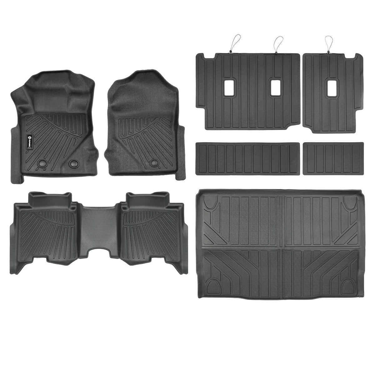 Bethesda Industrial All Weather Floor Mats Cargo Liner with Backrest Mat for Ford Bronco 4 Door