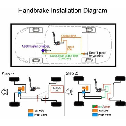 Bethesda Industrial Universal Black Hydraulic Handbrake Drift Hydro E-Brake Racing Long Level Gear