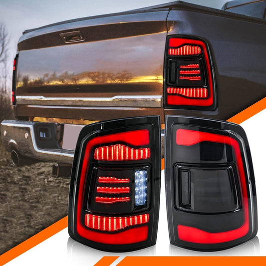 Bethesda Industrial 2Pcs LED Tail Light For 2009-2018 Dodge Ram 1500 2500 3500 Rear Light Smoke Len