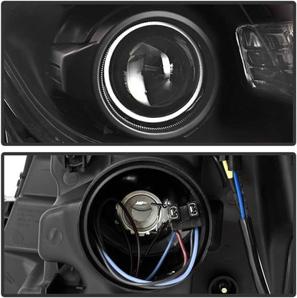 Bethesda Industrial For 2011-2015 Ford Explorer Halogen Chrome Housing Projector Headlights LH+RH