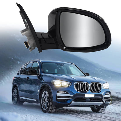 Bethesda Industrial New Passenger Side Mirror w/ Blind Spot For 2019-2023 BMW 320i 330i 330e Black