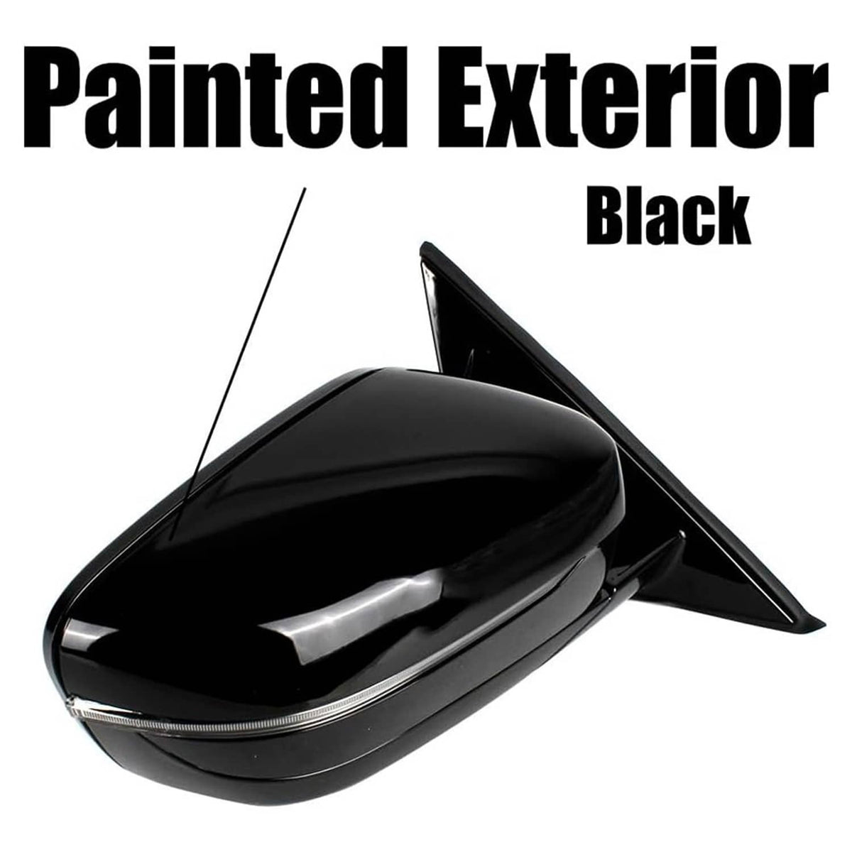 Bethesda Industrial Fits BMW 320i 330i 330e 2019-2023 Passenger Right Mirror With Blind Spot Black