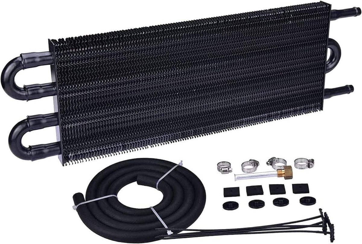Bethesda Industrial Transmission Oil Cooler+Hose /Mounting Kit 4 Row Radiator Auto-Manual Aluminum