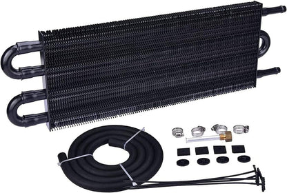 Bethesda Industrial Transmission Oil Cooler+Hose /Mounting Kit 4 Row Radiator Auto-Manual Aluminum