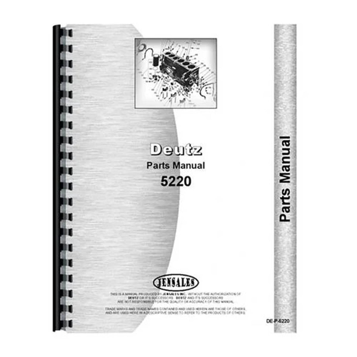Bethesda Industrial Parts Manual fits Deutz Allis 5220