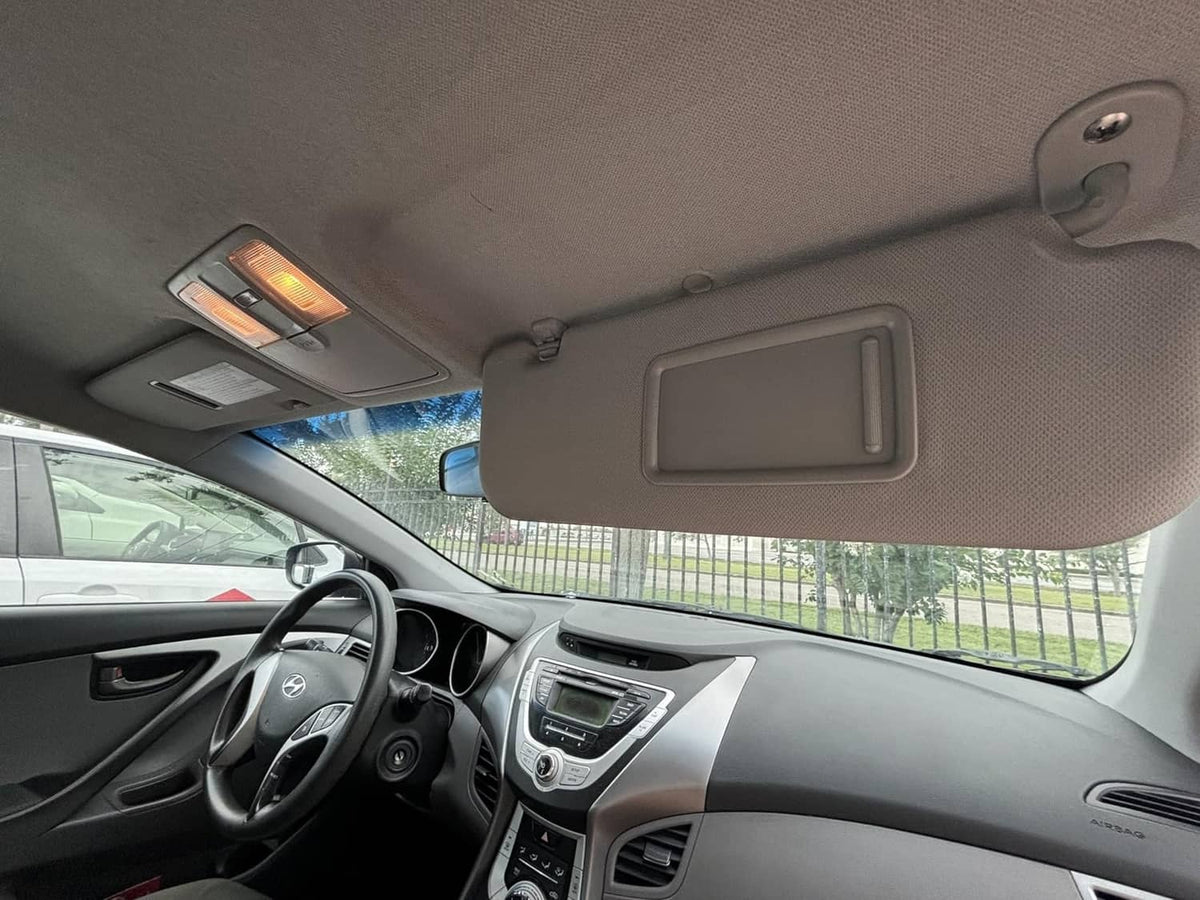 Bethesda Industrial Grey Sun Visor Makeup Mirror Left-Driver Side For 2011-2016 Hyundai Elantra MD