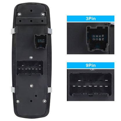Bethesda Industrial Master Power Window Switch for 2009-2012 Dodge Ram 1500 2500 3500 Driver Side LH