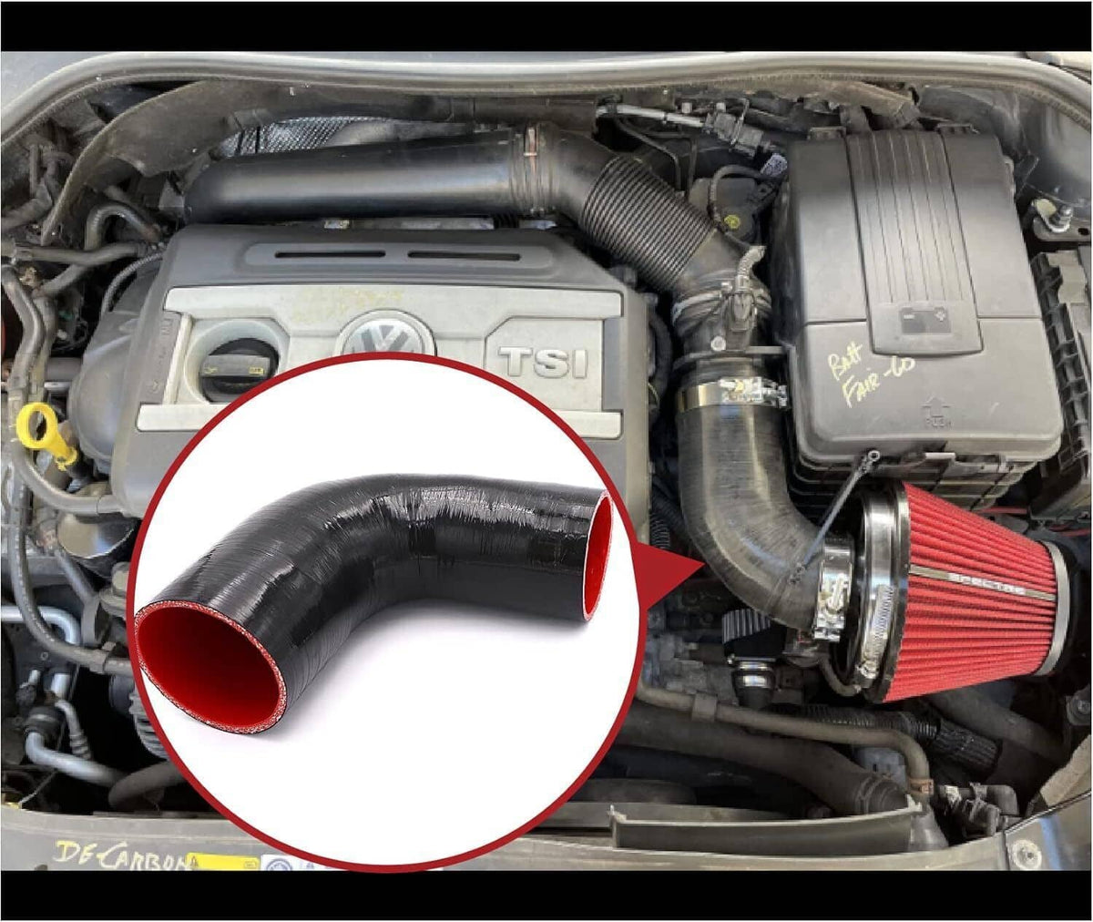 Bethesda Industrial 3" inch 90 Degree 76mm Elbow Silicone Hose/Intake/Intercooler Pipe Turbo Coupler