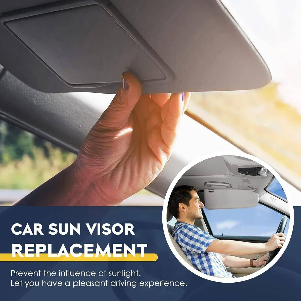 Bethesda Industrial Pair Sun Visor w/mirror Driver & Passenger Side For 2012-2015 Hyundai Veloster