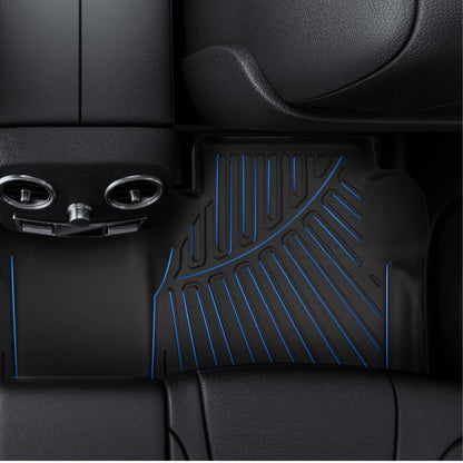 Bethesda Industrial Floor Mats for 2022-2025 Nissan Frontier Crew Cab All Weather TPE 3PCS Liner Set