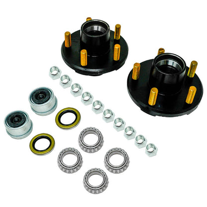 Bethesda Industrial Trailer Idler Hub Kits 5 on 4.5 for 1-1/16" Straight Spindle 2000lbs Axles