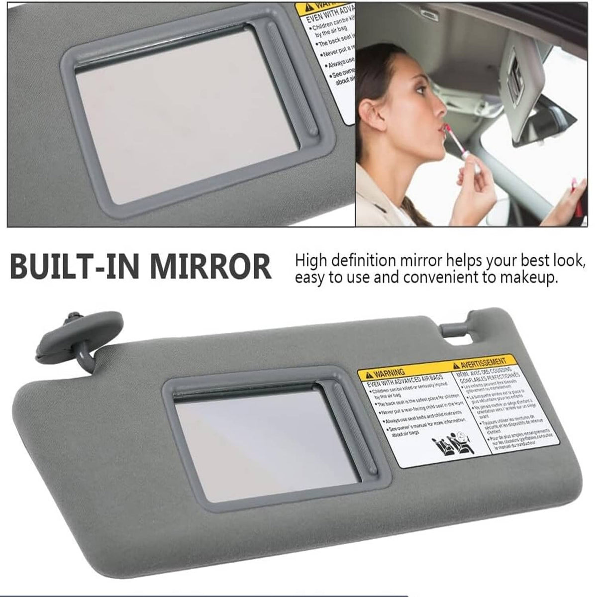 Bethesda Industrial New Pair Sun Visor Set LH Driver & RH Passenger Side For 2005-2015 Toyota Tacoma