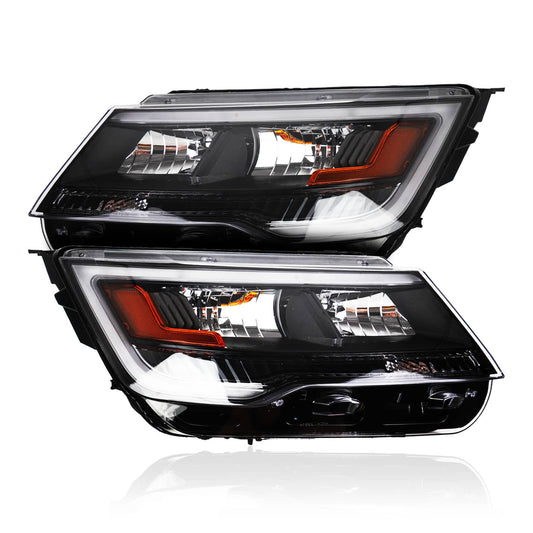 Bethesda Industrial Pair Headlights Assembly w/LED DRL For 2016-2019 Ford Explorer Left & Right Side