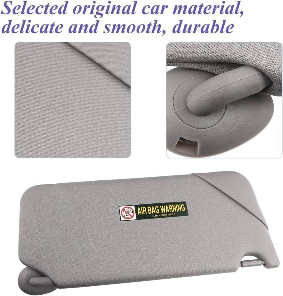 Bethesda Industrial 2x Gray Sun Visor w/ Light & Mirror Set For 2008-2017 Honda Accord 83280TA5A51ZA
