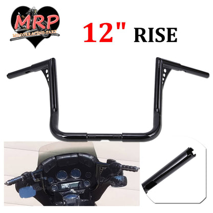 Bethesda Industrial DNA 12" Monkey Bagger Meathook Bar Handlebar For Harley Electra Street Glide FLH
