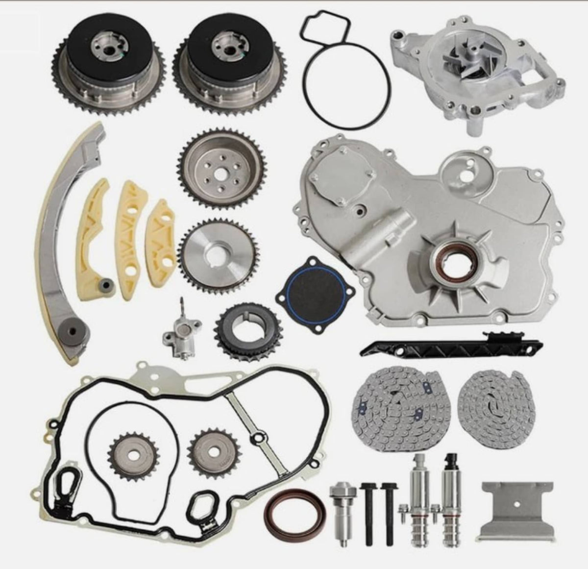 Bethesda Industrial For 09-17 GM 2.4L Ecotec Timing Chain Kit VCT Selenoid Actuator Oil Water Pump