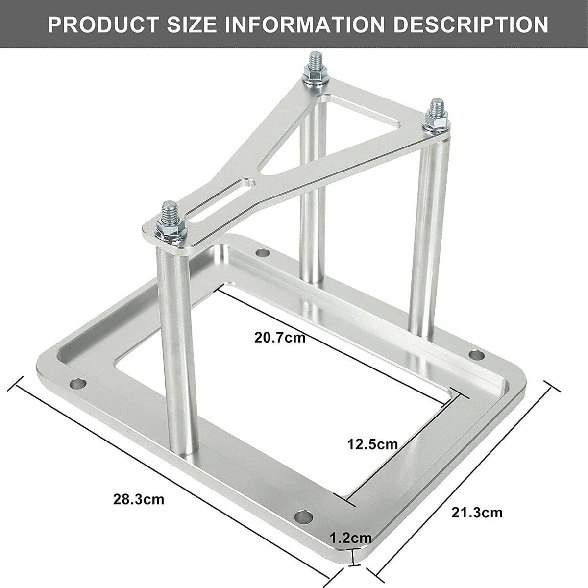 Bethesda Industrial Billet Battery Tray Hold Down Trunk Relocation Box Aluminum Racing Mount 551181