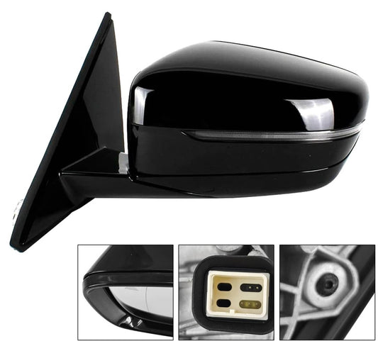 Bethesda Industrial New Left Driver Side Mirror W/ Blind Spot Black For 2019-2023 BMW 320i 330i 330e