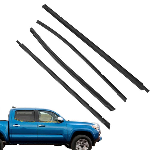 Bethesda Industrial 4Pcs Window Weatherstrip for Toyota Tacoma 2005-2015 Weatherstrip Trim Seal Belt