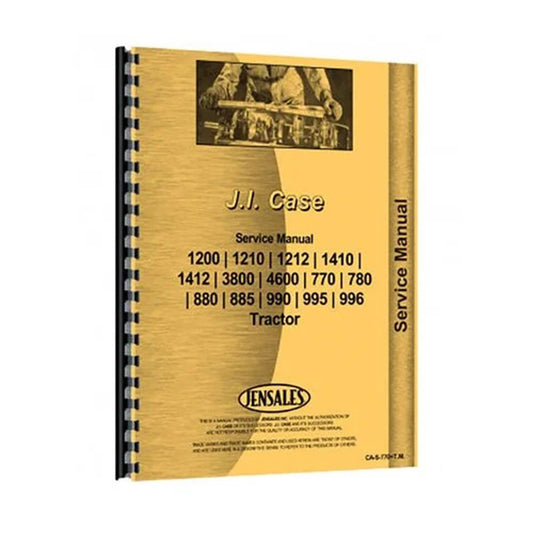 Bethesda Industrial Service Manual fits Case 770 885 990 995 1200 1210 1410 780D fits David Brown