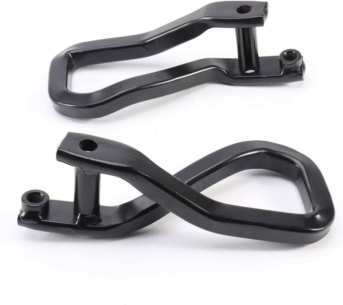 Bethesda Industrial 2Pcs Front Tow Recovery Hooks Set w/Bolts For 2019-2021 GMC Sierra 1500 Black