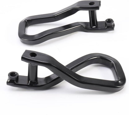 Bethesda Industrial 2Pcs Front Tow Recovery Hooks Set w/Bolts For 2019-2021 GMC Sierra 1500 Black