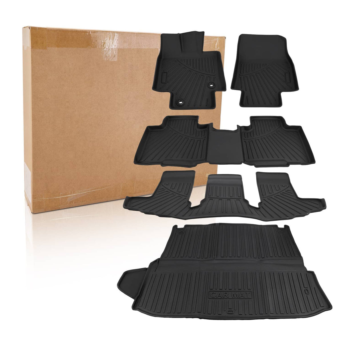 Bethesda Industrial For Toyota Highlander 2020-2025 Cargo Mats Floor Mats Backrest Mat Trunk Liners