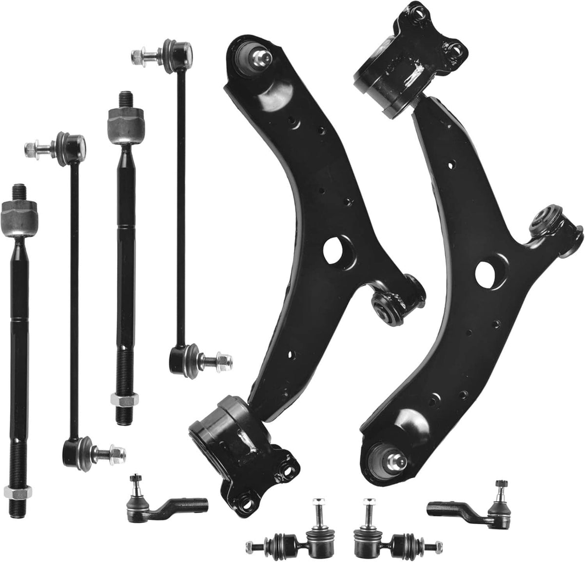 Bethesda Industrial 12Pcs Front Lower LH RH Control Arm Set Suspension Kit for 2004-2009 Mazda 3 5