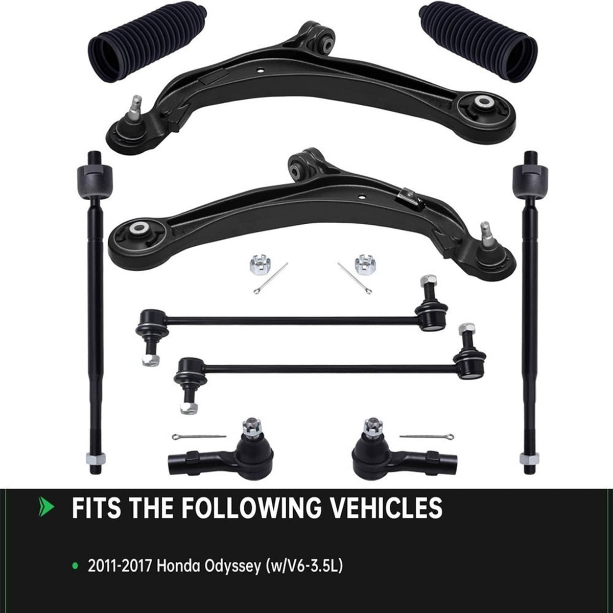 Bethesda Industrial For 2011-2017 Honda Odyssey Front Lower Control Arm Tie Rod End Suspension Kit