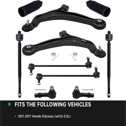 Bethesda Industrial For 2011-2017 Honda Odyssey Front Lower Control Arm Tie Rod End Suspension Kit