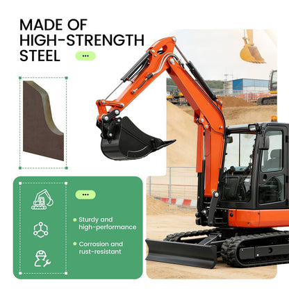 Bethesda Industrial W/Plate Quick Attach Brackets Bucket Ears For Kubota KX040 U35 KX71 KX91 KX121