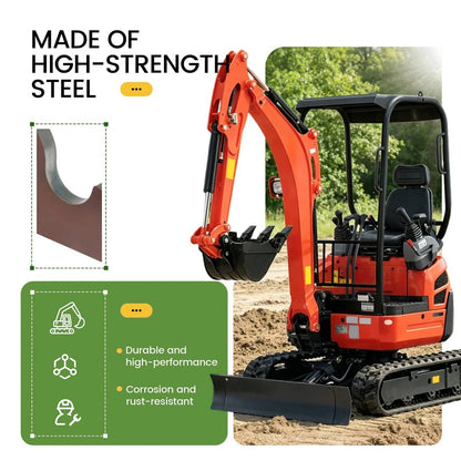 Bethesda Industrial Excavator 2 Ears Quick Attach Bucket  Attachment Fit For Kubota KX041 KX018 U17
