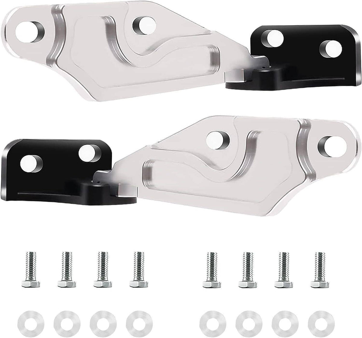 Bethesda Industrial Billet Aluminum Quick Release Hood Hinge Latch Set for 1996-2000 Honda Civic EK