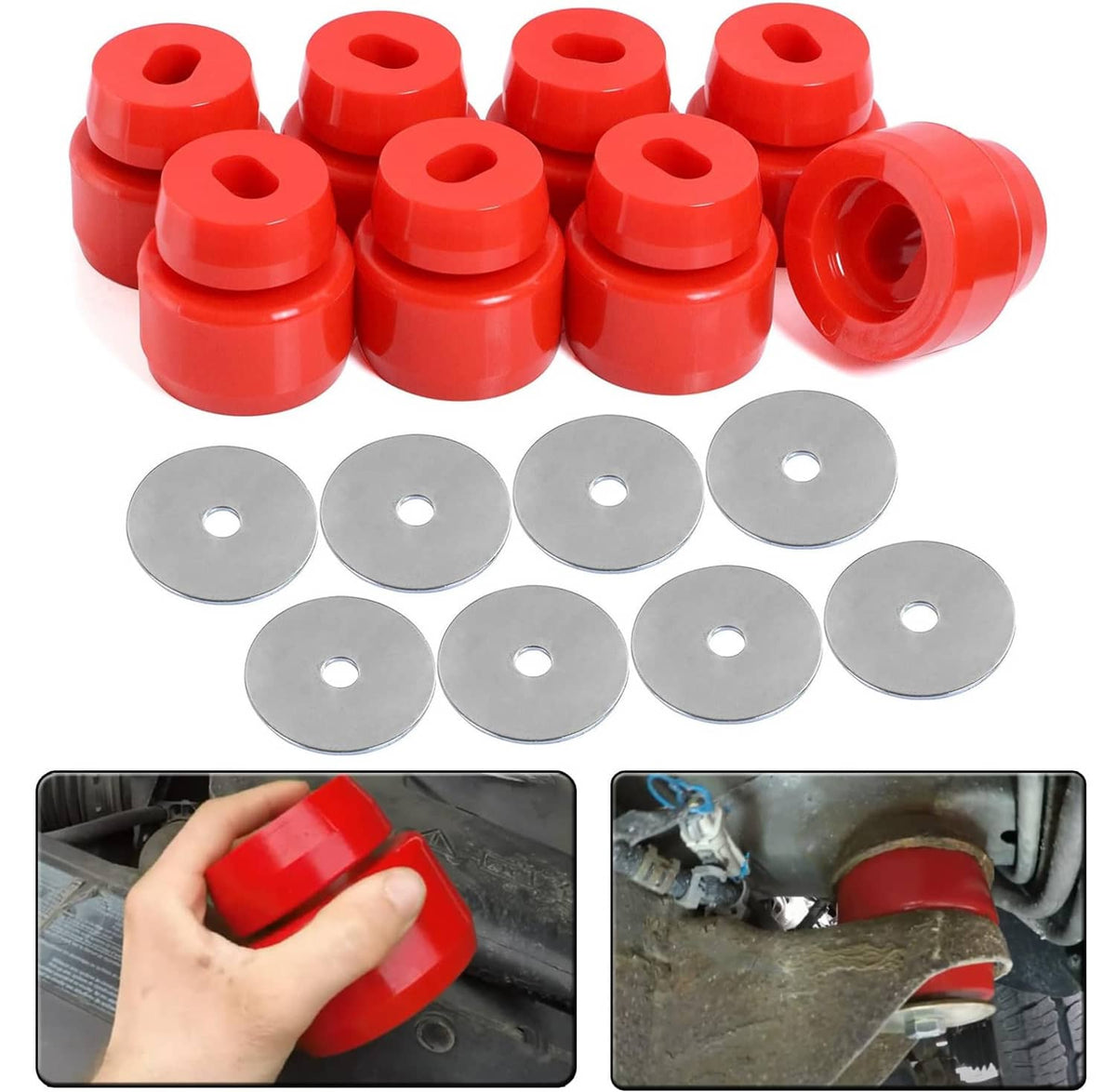 Bethesda Industrial Silicone Body Cab Mount Bushing 7-141 Kit for 1999-2014 Chevy Silverado & Sierra