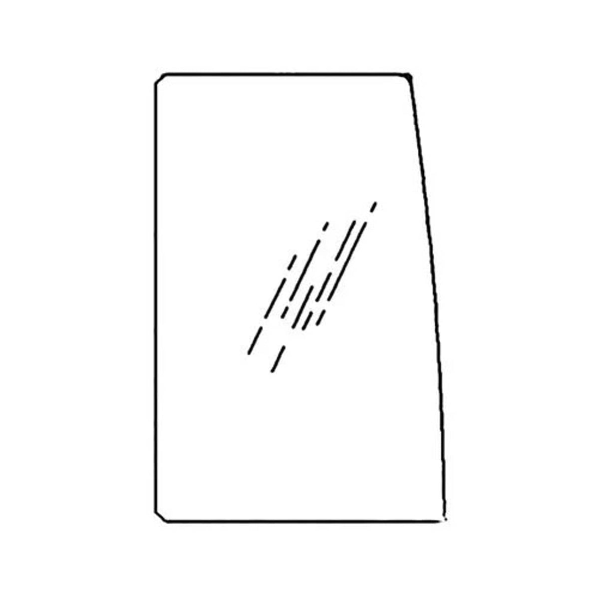 Bethesda Industrial Cab Glass - Door Rear Upper Sliding fits John Deere 450 AT183084 fits Hitachi
