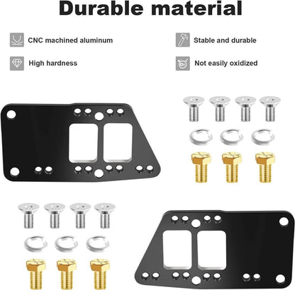 Bethesda Industrial Black Billet LS Engine Mounts Motor Mount Adapter Plates for LS Swap LS1 LS2 LS3