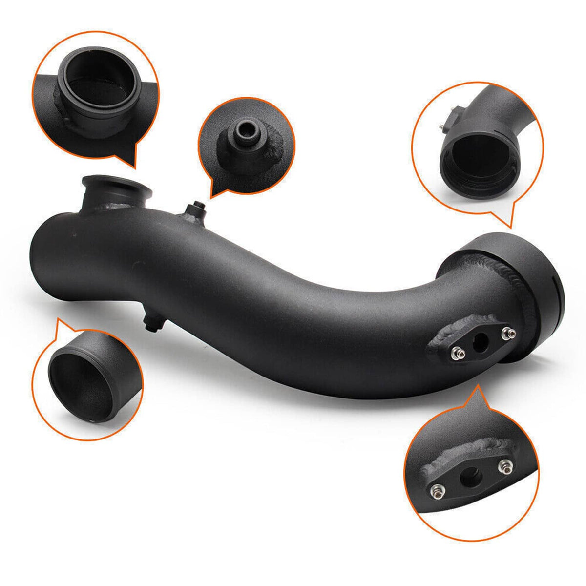 Bethesda Industrial Intake Turbo Charge Pipe Kit w/Tial & 50mm Bov For BMW N54 E88 E90 E92 135i 335i