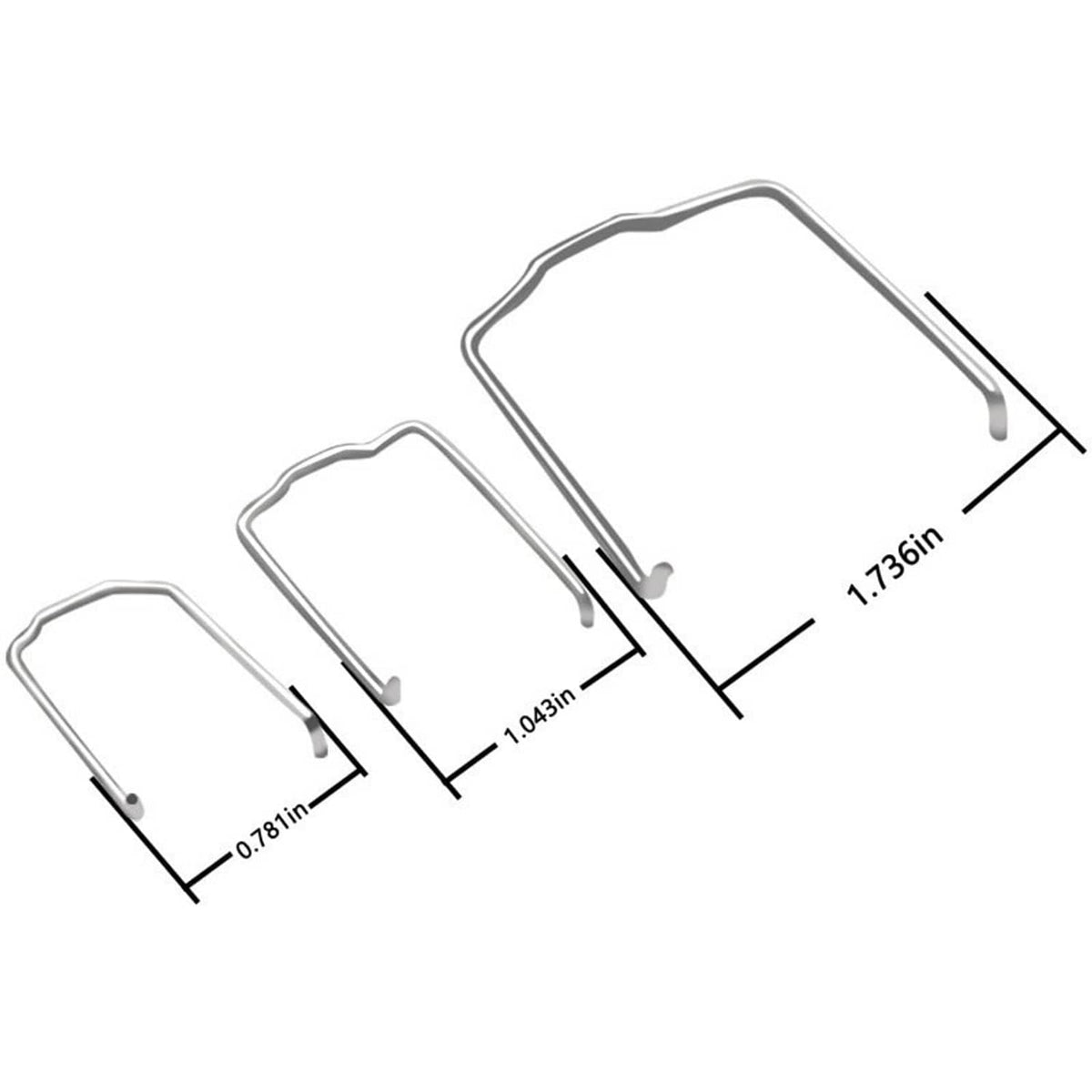 Bethesda Industrial Radiator Hose Retaining Spring Clip Clamp 0.87in 1.07in 1.83in U” shape For BMW