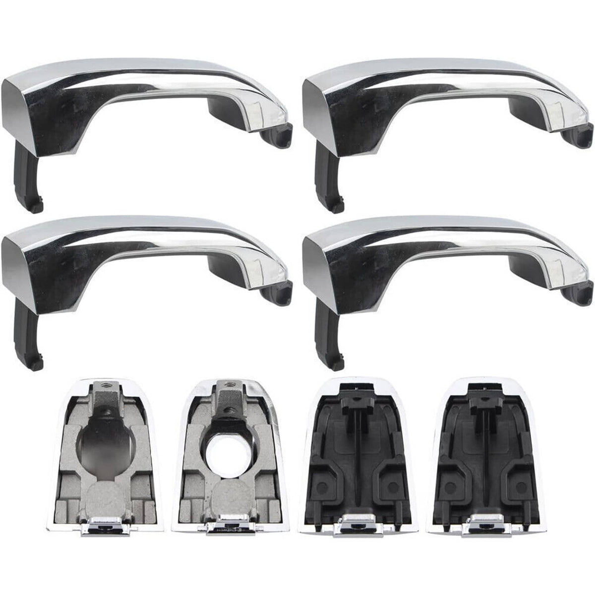Bethesda Industrial 4Pcs Chrome Exterior Door Handle For 2014-2017 Chevrolet Silverado 1500 22923598
