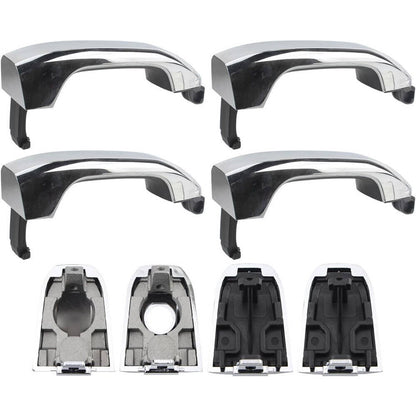 Bethesda Industrial 4Pcs Chrome Exterior Door Handle For 2014-2017 Chevrolet Silverado 1500 22923598