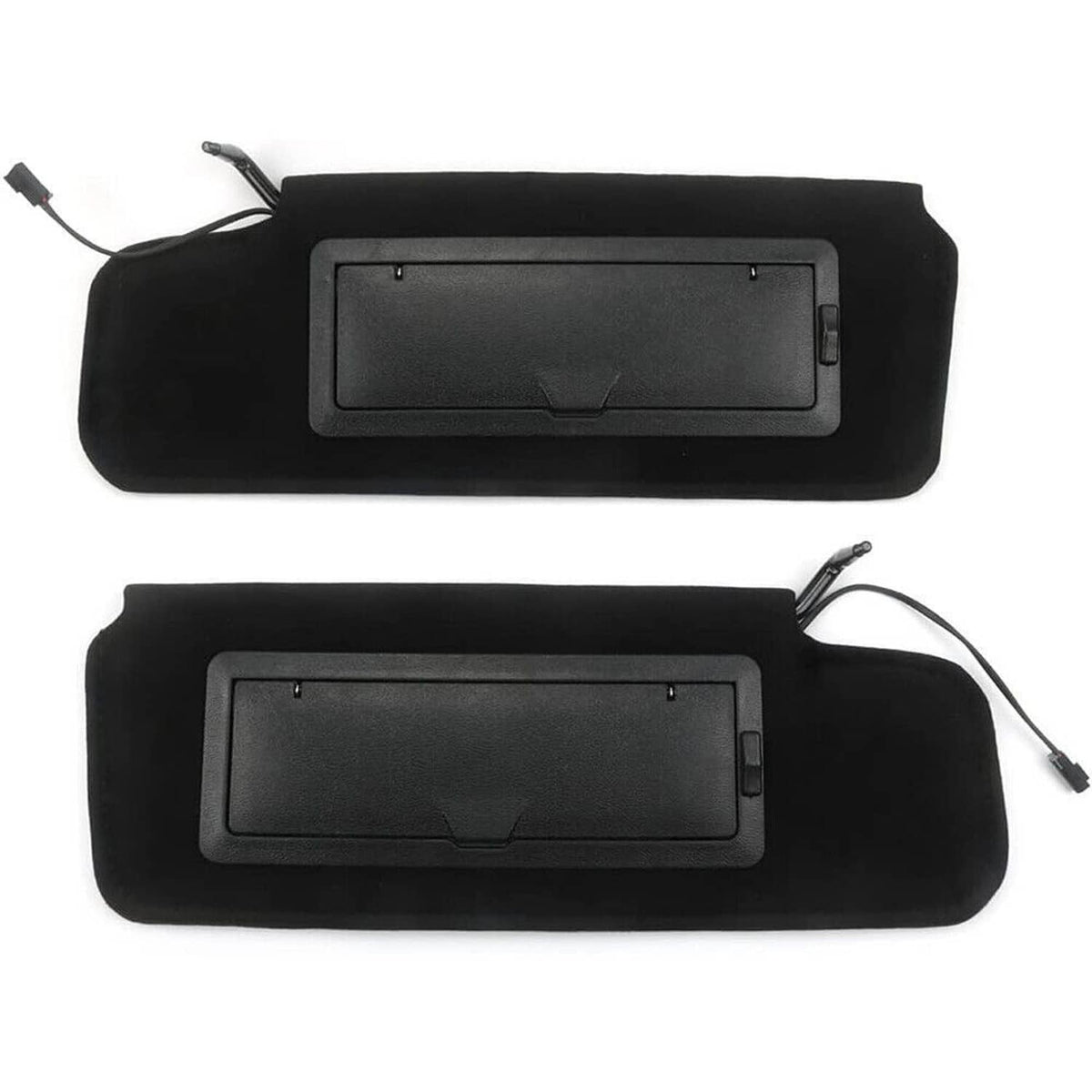 Bethesda Industrial 2Pcs Sun visors w/Vanity Mirror & LED Light For 1984-1996 Chevy Corvette C4 5.7L