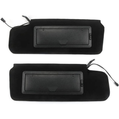 Bethesda Industrial 2Pcs Sun visors w/Vanity Mirror & LED Light For 1984-1996 Chevy Corvette C4 5.7L