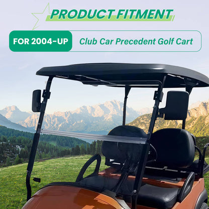 Bethesda Industrial Windshield For Club Car Precedent 2004 - Up Folding Clear Golf Cart Windscreen