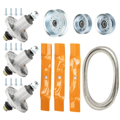 Bethesda Industrial For John Deere LA145 LA155 LA165 New 48" Deck Spindle Blade Belt Pulley Kit